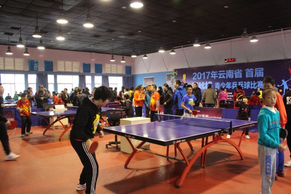 2017年云南省首届“海比杯”青少年乒乓球比赛