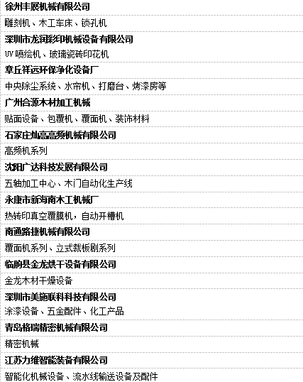 W4机械馆 定制家居生产线+智能制造产品霸气登场